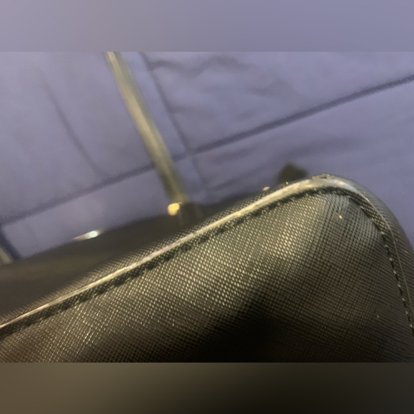 Tree of Life Black Faux Leather Shoulder/Tote Great Condition - Picture 10 of 11